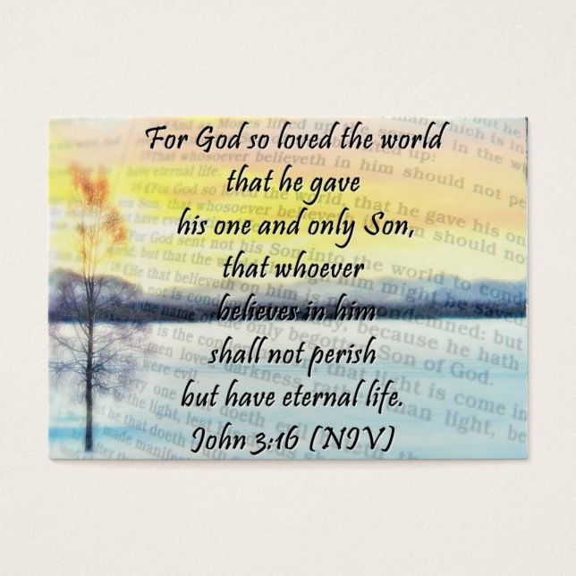 John 3:16共有カード (正面)
