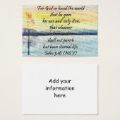 John 3:16共有カード (正面&裏面)