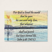 John 3:16共有カード (正面)