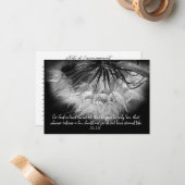 John 3:16勇気付けられる自然フローラカードのメモ ノートカード (正面/裏面インサイチュ)