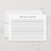 John 3:16勇気付けられる自然フローラカードのメモ ノートカード (裏面)