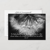 John 3:16勇気付けられる自然フローラカードのメモ ノートカード (正面/裏面)