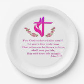 John 3:16製品 ペーパープレート (正面)