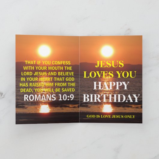 JOHN 3 16 カード (内部)