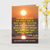 JOHN 3 16 カード (黄色い花)