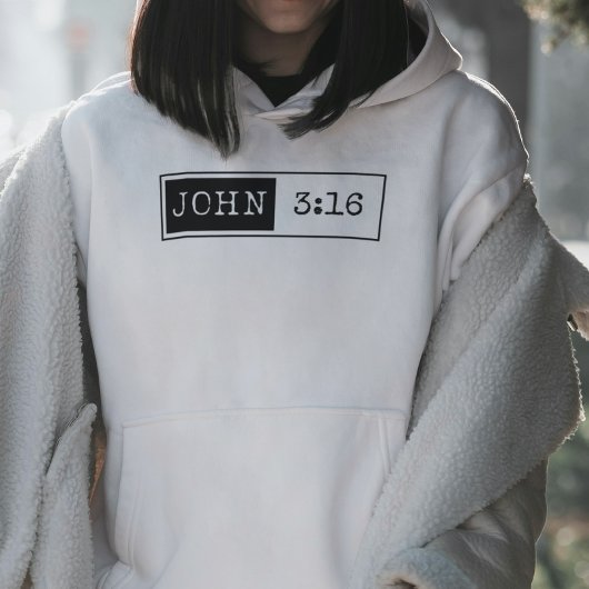 "John 3:16" キリスト教 ビブルバース 信仰 パーカ