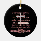 John 3.16 セラミックオーナメント (正面)