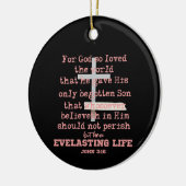 John 3.16 セラミックオーナメント (左)