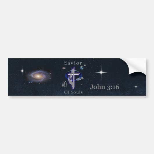 JOhn 3:16 バンパーステッカー (正面)