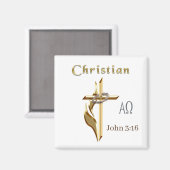 JOhn 3:16 マグネット (正面/裏面)