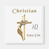 JOhn 3:16 マグネット (正面)