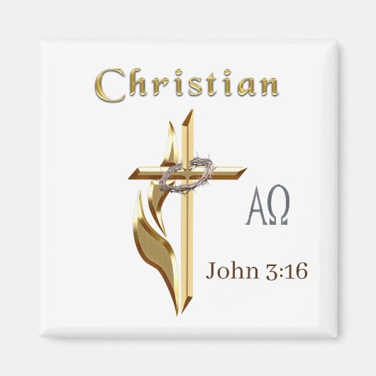 JOhn 3:16 マグネット (正面)