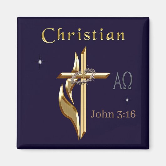 JOhn 3:16 マグネット (正面)