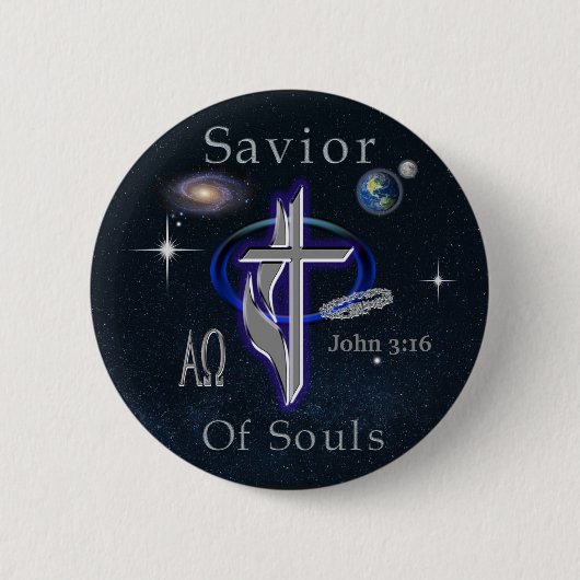JOhn 3:16 缶バッジ (正面)