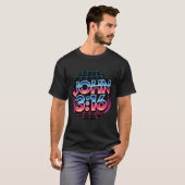 John 3_16 80s Retro Christian Faith Design Tシャツ (正面フル)