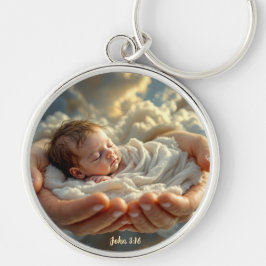 John 3:16 Bible Verse Baby Keychain キーホルダー