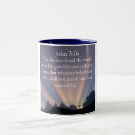 John 3:16 Bible Verse Coffee Mug ツートーンマグカップ