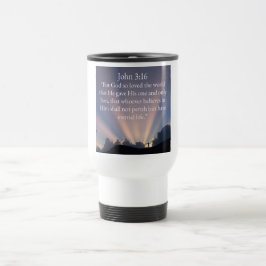John 3:16 Bible Verse Coffee Travel Mug トラベルマグ
