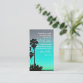 John 3:16 Bible Verse Florida Palms Original Photo 名刺 (スタンド正面)