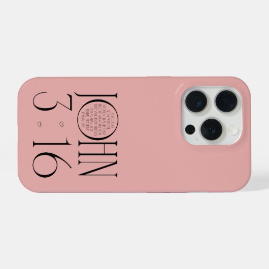 John 3:16 - Bible Verse iPhoneケース (裏面横)