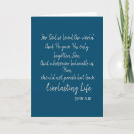 John 3.16 Bible Verse/Raise a Halleluja カード