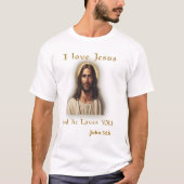 John 3:16 Bible verse Tシャツ (正面)