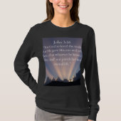 John 3:16 Bible Verse Women's Long Sleeve Tee Tシャツ (正面)