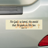 John 3:16 bumperステッカー バンパーステッカー (車上)