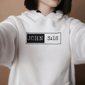 "John 3:16" Christian, Bible verse, Faith パーカ