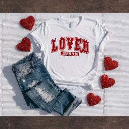 John 3:16 Christian Valentine's Tee Tシャツ