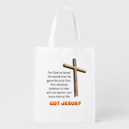 John 3:16 Cross エコバッグ