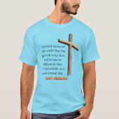 John 3:16 Cross T-Shirt Tシャツ (正面)