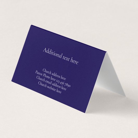 John 3:16 Custom Modern QR Code Christian Church 名刺 (裏面)