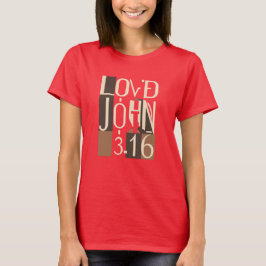 John 3:16 Fragmented Abstraction 1900sキュービズム Tシャツ