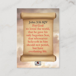 John 3:16 KJVカード 名刺