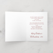 John 3:16 Personalized Elegant Christmas Gold 箔シーズンカード (内側レイダウン)