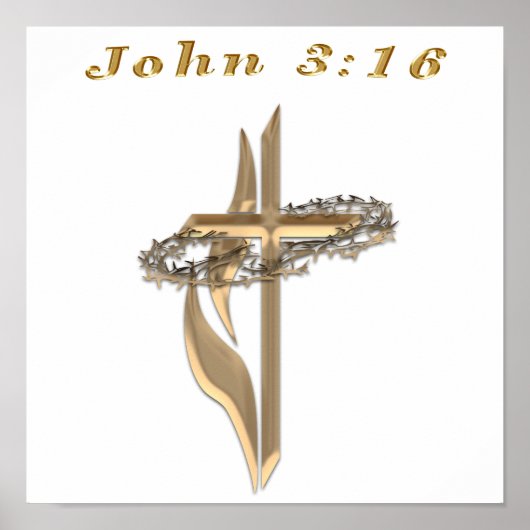 John 3:16 products ポスター (正面)