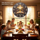 John 3:16 Radiant Scripture ラージ壁時計