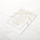 John 3:16 Scripture Christmas Photo Gold   箔シーズンカード (回転した状態)