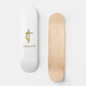 John 3:16 Tシャツなど スケートボード (正面)