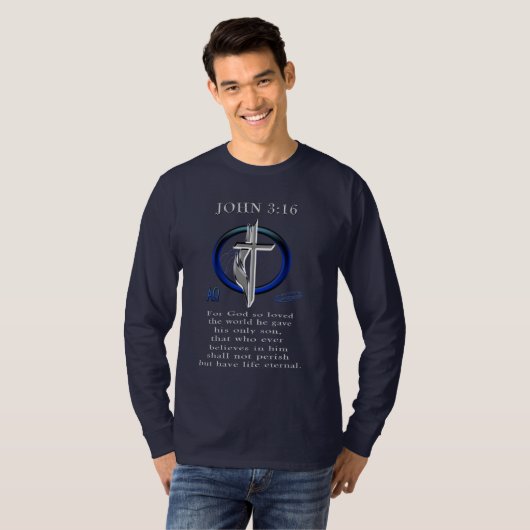 John 3:16 Tシャツ (正面フル)