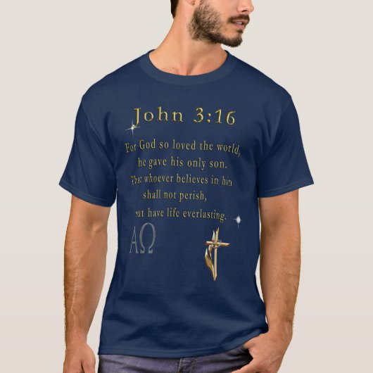 John 3:16 Tシャツ (正面)