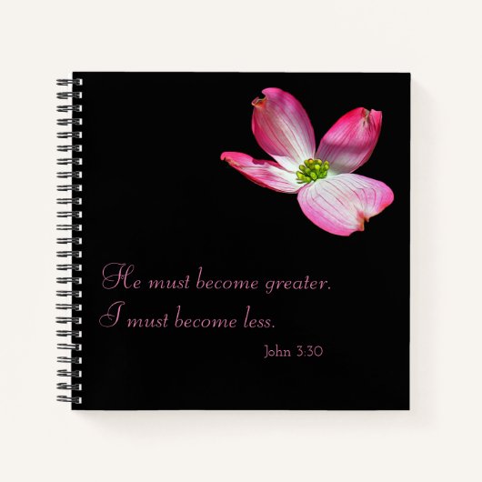 John 3:30 Journal Notebook ノートブック (正面)