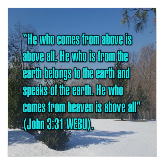 John 3:31 WEBU ポスター (正面)