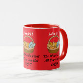 "John 6:11" Mug マグカップ (正面右)
