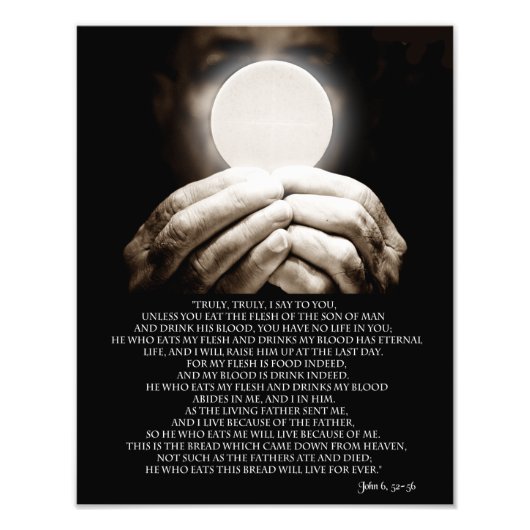 JOHN 6, 52-58 フォトプリント            (正面)