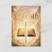 John 8:31-32 KJVカード 名刺 (裏面)