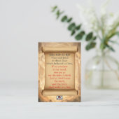 John 8:31-32 KJVカード 名刺 (スタンド正面)