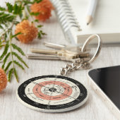 John Abizaid新しい正しいマップフラットサーフェスキーチェーン キーホルダー (側面)