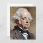 John Adamsのポートレート – アメリカ合衆国大統領Se シーズンカード (正面/裏面)